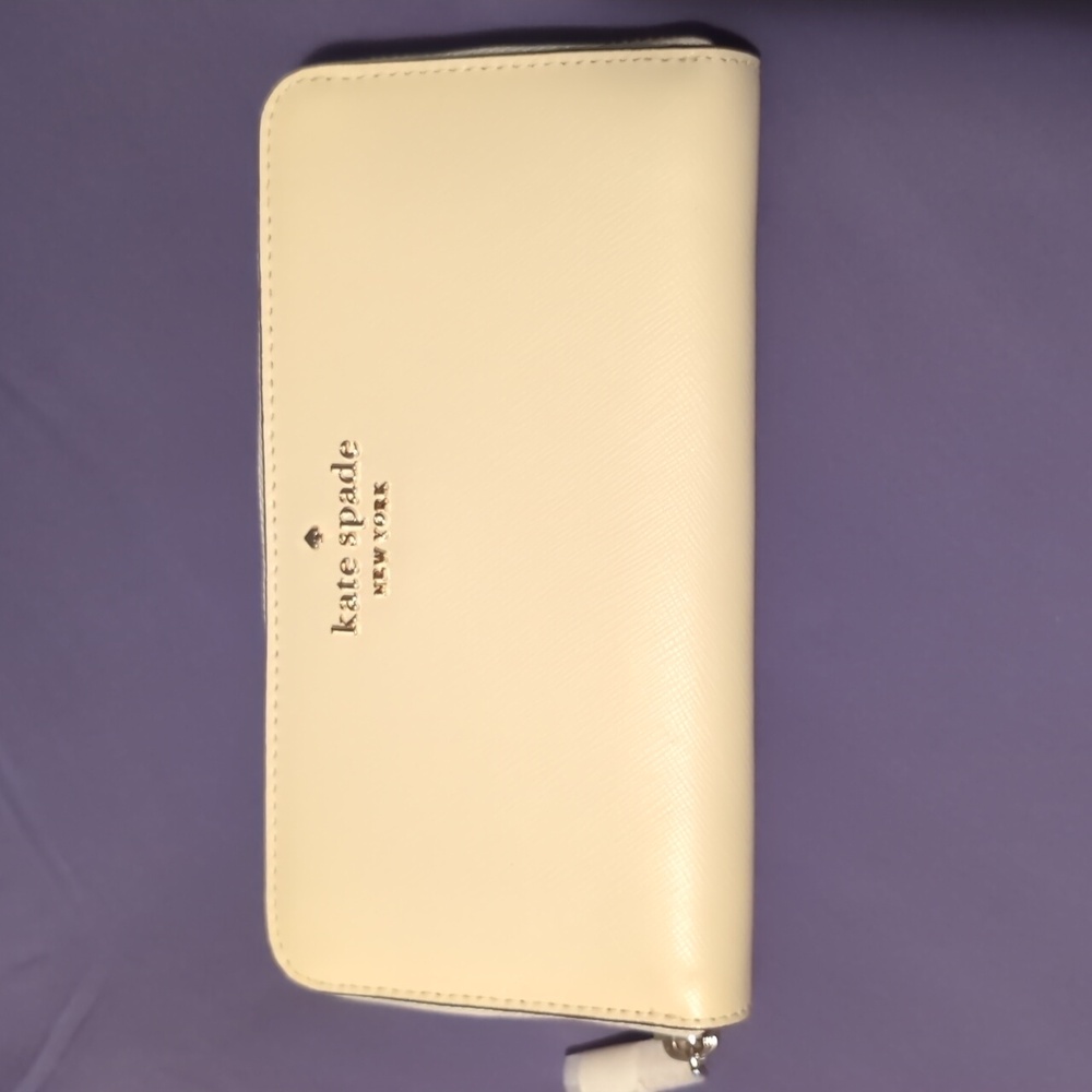 Kate Spade large wallet lemon fond